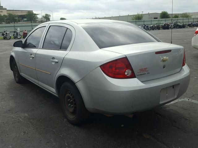 1G1AL55F177197048 - 2007 CHEVROLET COBALT LT SILVER photo 3