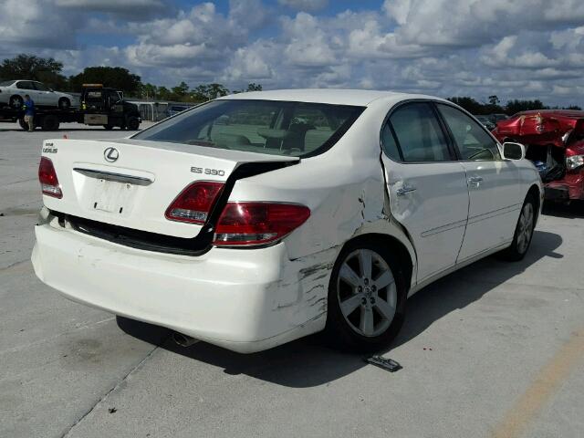 JTHBA30G765173190 - 2006 LEXUS ES 330 WHITE photo 4