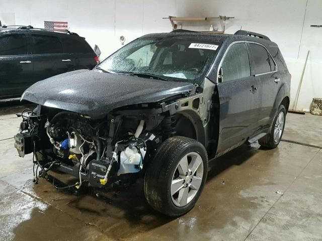 2GNFLNE3XD6168265 - 2013 CHEVROLET EQUINOX LT BLACK photo 2