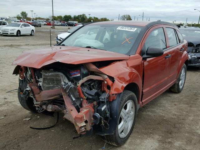 1B3HB48BX8D617020 - 2008 DODGE CALIBER SX ORANGE photo 2