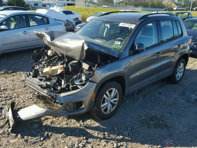 WVGBV7AXXFW528547 - 2015 VOLKSWAGEN TIGUAN S GRAY photo 2