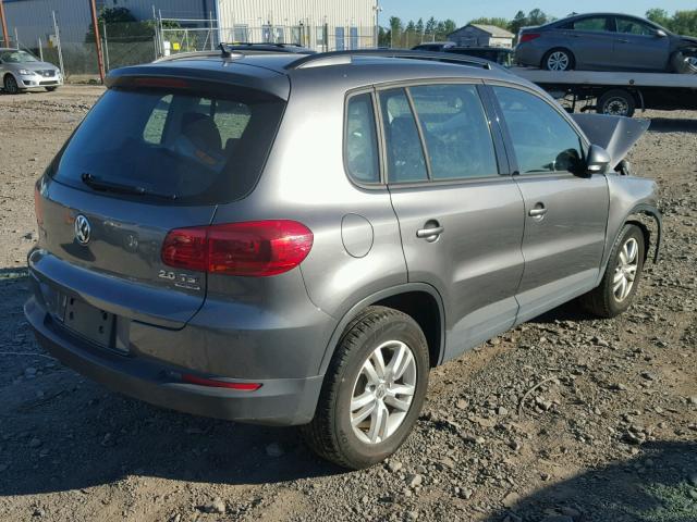 WVGBV7AXXFW528547 - 2015 VOLKSWAGEN TIGUAN S GRAY photo 4