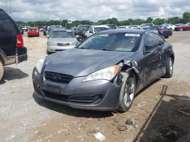 KMHHT6KD6AU028100 - 2010 HYUNDAI GENESIS CO GRAY photo 2