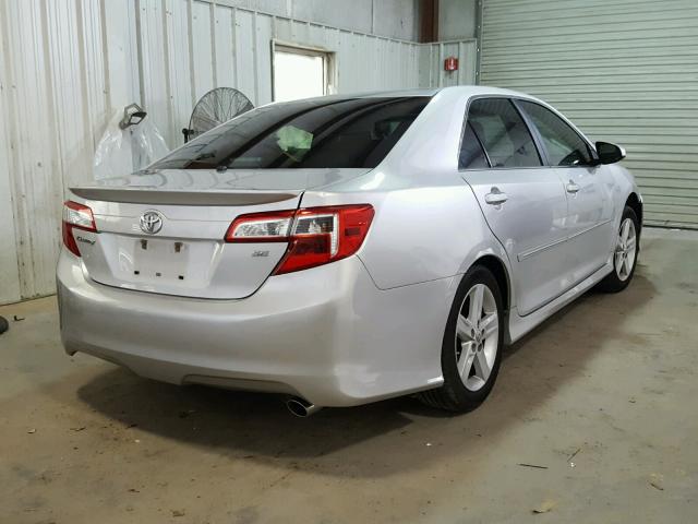 4T1BF1FK7DU717656 - 2013 TOYOTA CAMRY SILVER photo 4