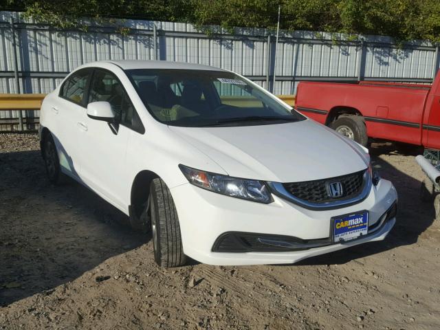 19XFB2F53DE232141 - 2013 HONDA CIVIC LX WHITE photo 1