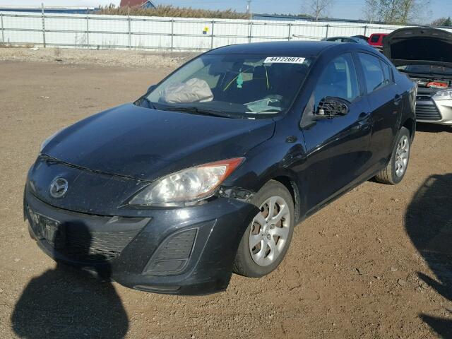 JM1BL1SGXA1328070 - 2010 MAZDA 3 I BLACK photo 2