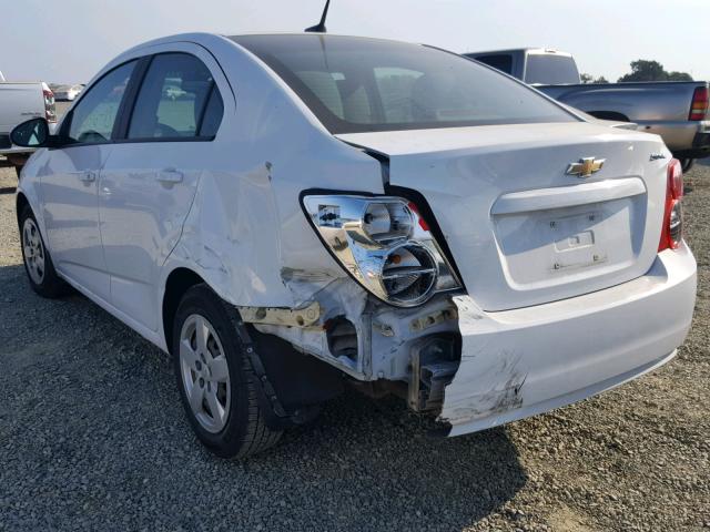 1G1JA5SG5D4220167 - 2013 CHEVROLET SONIC LS 白色 照片 3