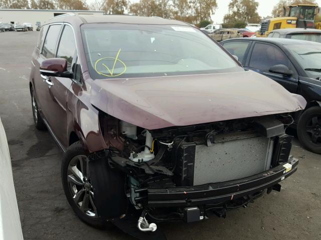 KNDME5C17G6125802 - 2016 KIA SEDONA SXL PURPLE photo 1