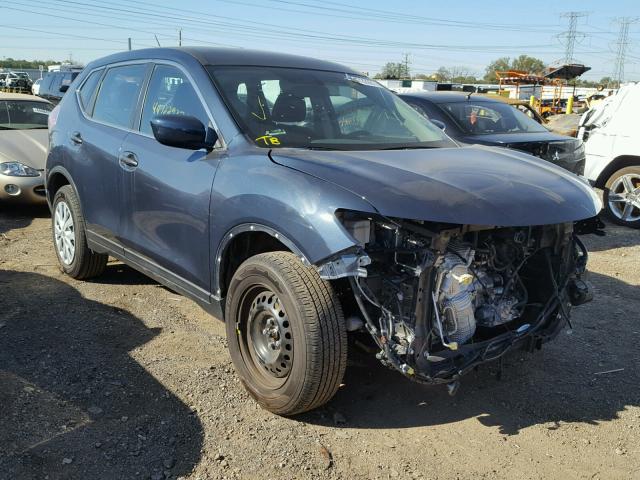 5N1AT2MT2GC825702 - 2016 NISSAN ROGUE S BLUE photo 1