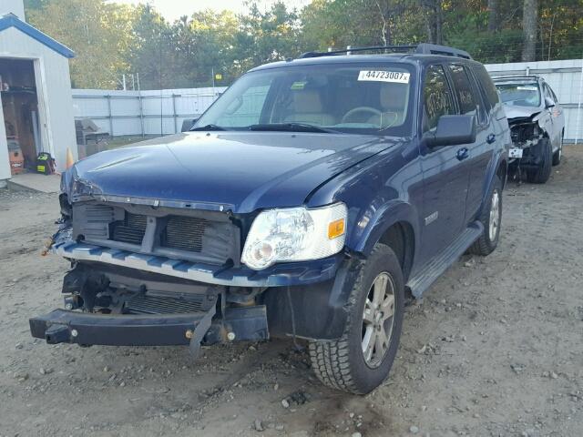 1FMEU73E77UB54679 - 2007 FORD EXPLORER X BLUE photo 2