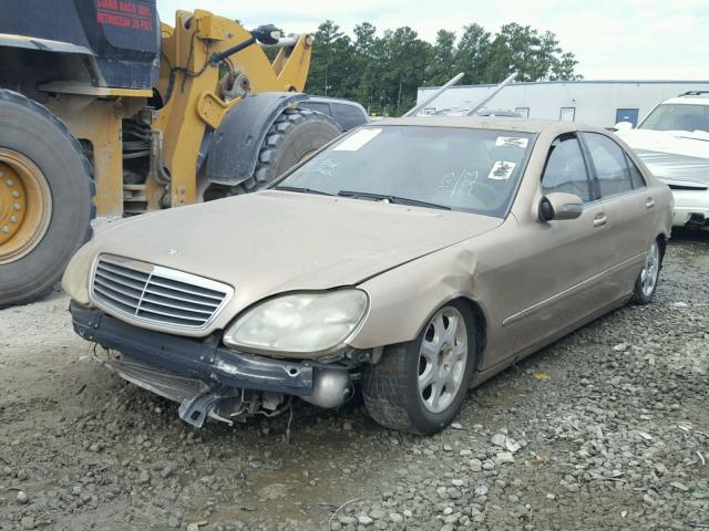 WDBNG75J12A232453 - 2002 MERCEDES-BENZ S 500 GOLD photo 2