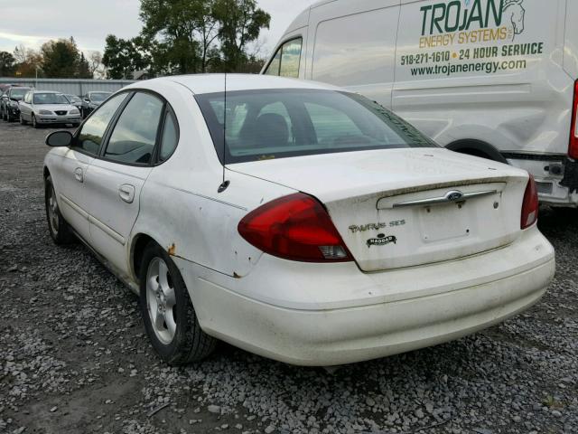 1FAFP55U51G198894 - 2001 FORD TAURUS SES WHITE photo 3