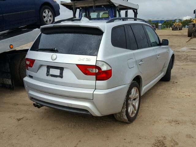 WBXPA93416WG92358 - 2006 BMW X3 SILVER photo 4