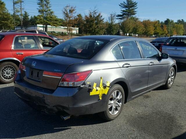 1HGCP2F45CA102554 - 2012 HONDA ACCORD GRAY photo 4