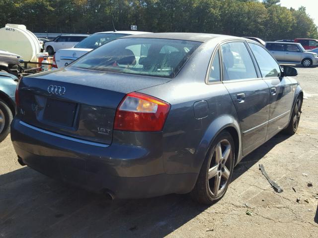 WAULC68E33A310713 - 2003 AUDI A4 1.8T QU GRAY photo 4