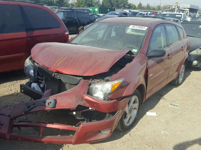 5Y2SL62884Z452012 - 2004 PONTIAC VIBE RED photo 2