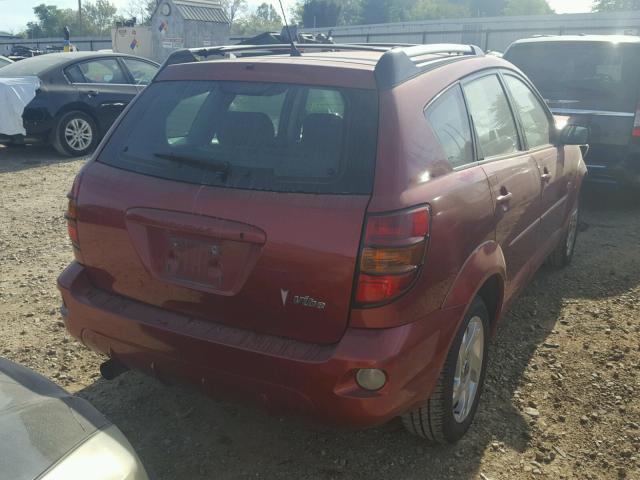 5Y2SL62884Z452012 - 2004 PONTIAC VIBE RED photo 4