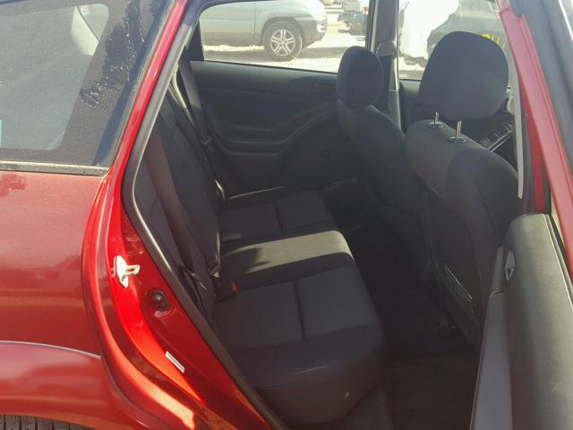 5Y2SL62884Z452012 - 2004 PONTIAC VIBE RED photo 6