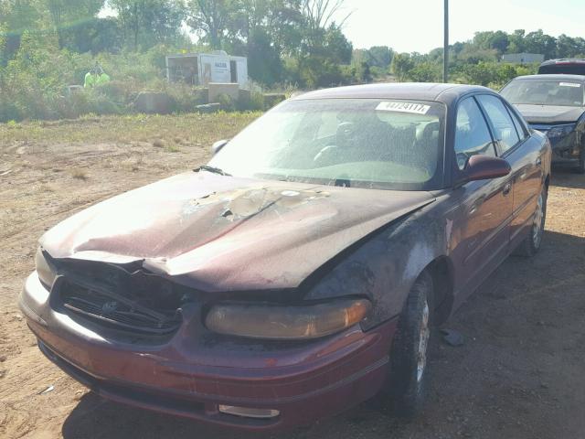 2G4WB55K411116721 - 2001 BUICK REGAL LS MAROON photo 2