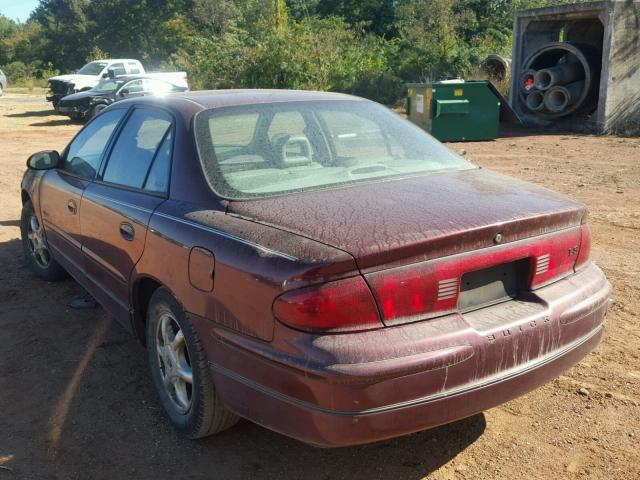 2G4WB55K411116721 - 2001 BUICK REGAL LS MAROON photo 3