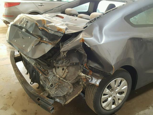 2HGFG3B52CH567280 - 2012 HONDA CIVIC LX GRAY photo 9