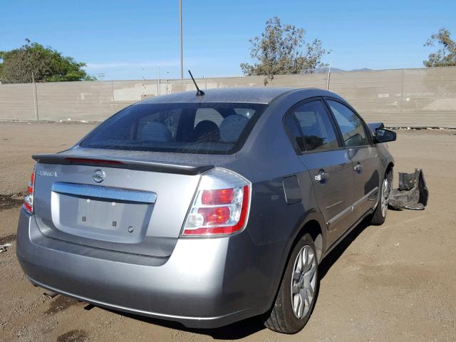 3N1AB6AP1CL610707 - 2012 NISSAN SENTRA 2.0 SILVER photo 4