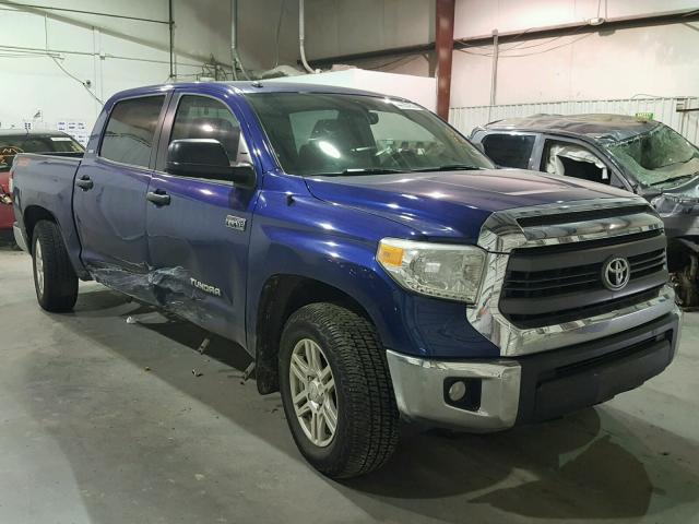 5TFDW5F17FX442528 - 2015 TOYOTA TUNDRA CRE BLUE photo 1