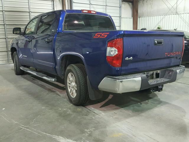 5TFDW5F17FX442528 - 2015 TOYOTA TUNDRA CRE BLUE photo 3