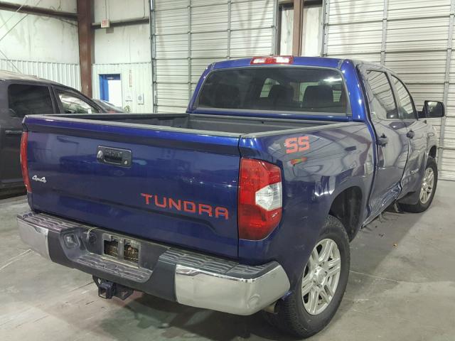 5TFDW5F17FX442528 - 2015 TOYOTA TUNDRA CRE BLUE photo 4