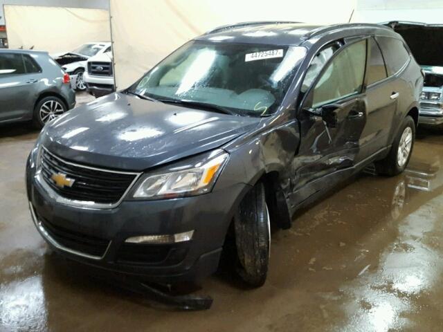 1GNKRFED8EJ202073 - 2014 CHEVROLET TRAVERSE L GRAY photo 2