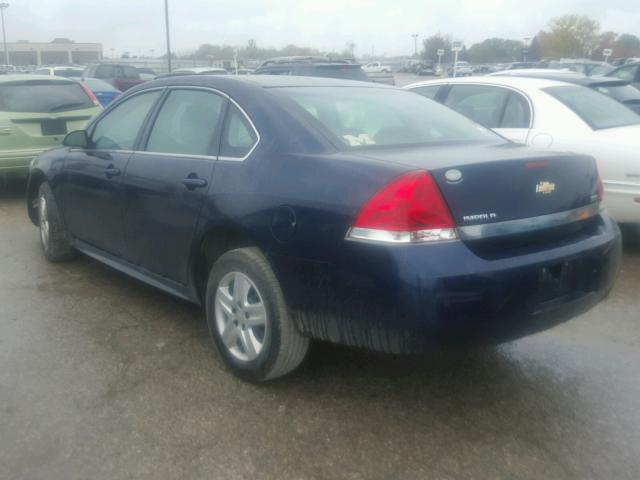 2G1WA5EK4A1265064 - 2010 CHEVROLET IMPALA LS BLUE photo 3