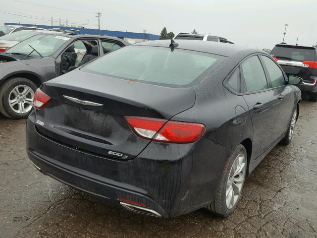 1C3CCCBBXFN729904 - 2015 CHRYSLER 200 S BLACK photo 4