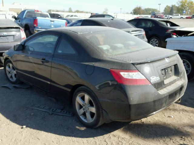 2HGFG11858H523295 - 2008 HONDA CIVIC EX BLACK photo 3