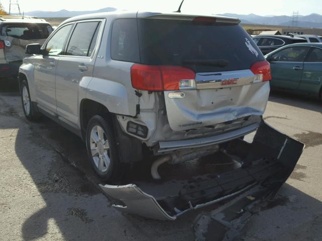 2CTFLREC0B6458502 - 2011 GMC TERRAIN SL SILVER photo 3