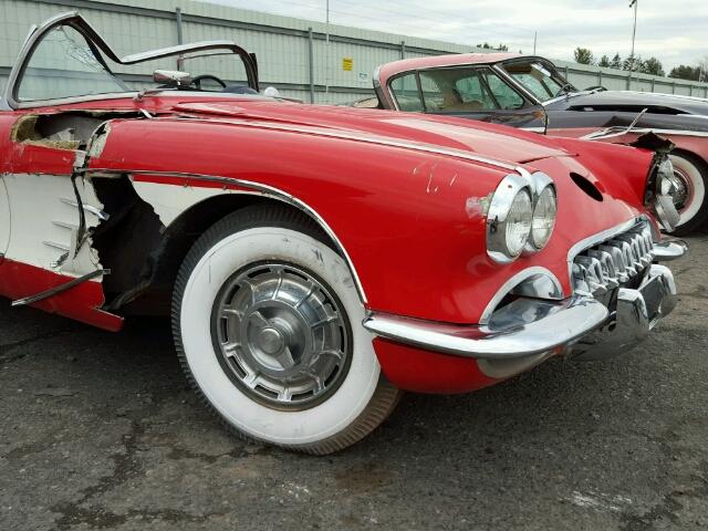 J58S102969 - 1958 CHEVROLET CORVETTE RED photo 9