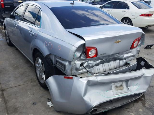 1G1ZB5E13BF162987 - 2011 CHEVROLET MALIBU LS ვერცხლისფერი ფოტო 3