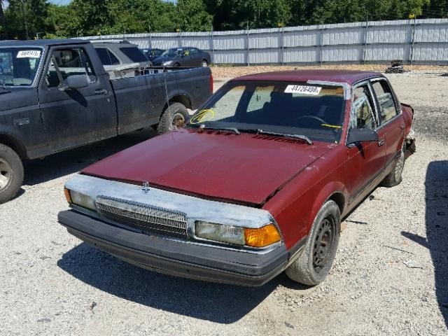 3G4AL54N8LS643073 - 1990 BUICK CENTURY LI RED photo 2