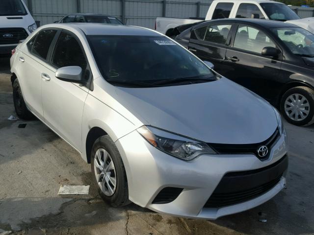 2T1BURHE3FC466554 - 2015 TOYOTA COROLLA L SILVER photo 1