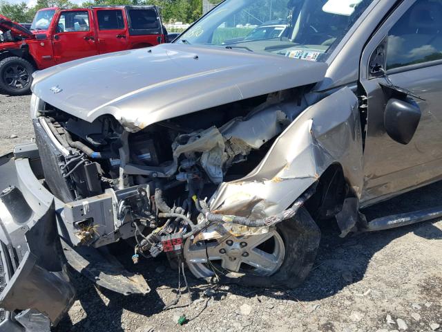 1J8FT47W87D424332 - 2007 JEEP COMPASS GOLD photo 9