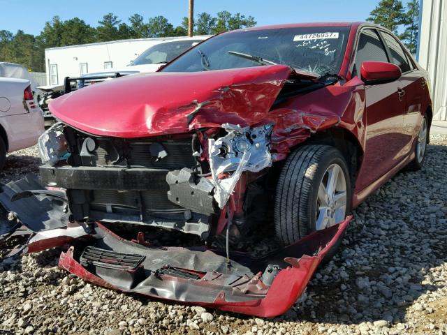 4T1BF1FK9DU658173 - 2013 TOYOTA CAMRY L RED photo 2