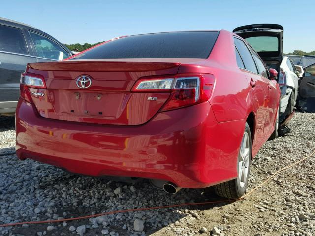 4T1BF1FK9DU658173 - 2013 TOYOTA CAMRY L RED photo 4