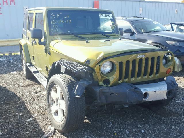 1J8GA59108L608673 - 2008 JEEP WRANGLER U GREEN photo 1