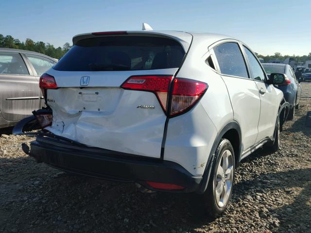 3CZRU6H51GM709150 - 2016 HONDA HR-V WHITE photo 4