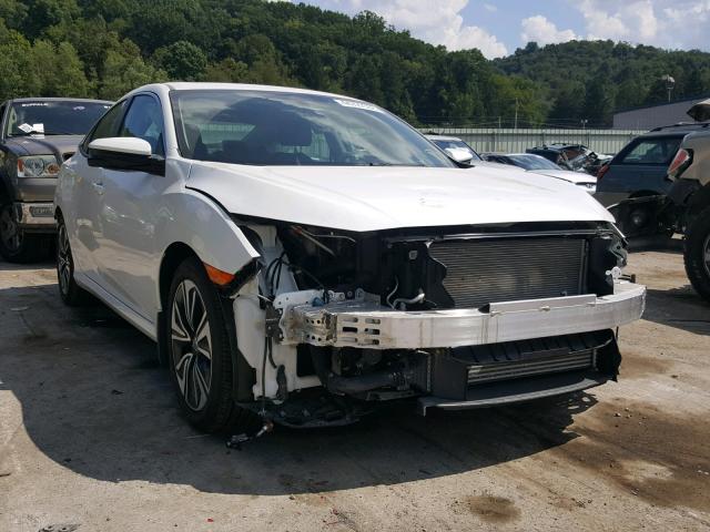 2HGFC1F70JH643684 - 2018 HONDA CIVIC EXL WHITE photo 1