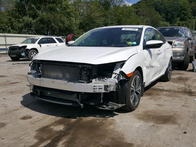 2HGFC1F70JH643684 - 2018 HONDA CIVIC EXL WHITE photo 2