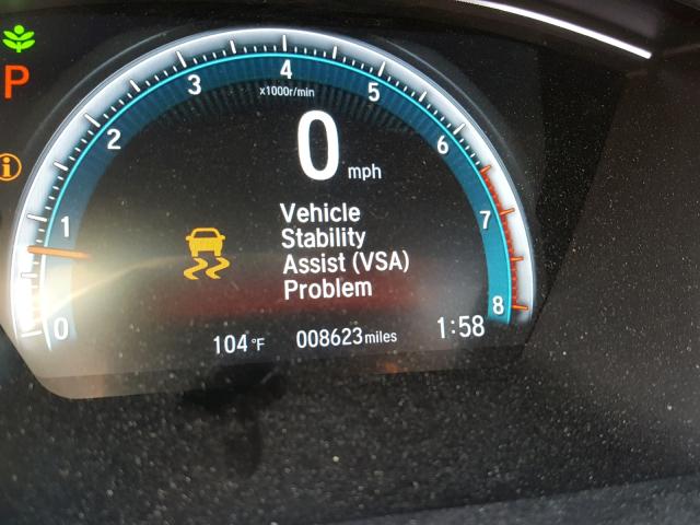 2HGFC1F70JH643684 - 2018 HONDA CIVIC EXL WHITE photo 8