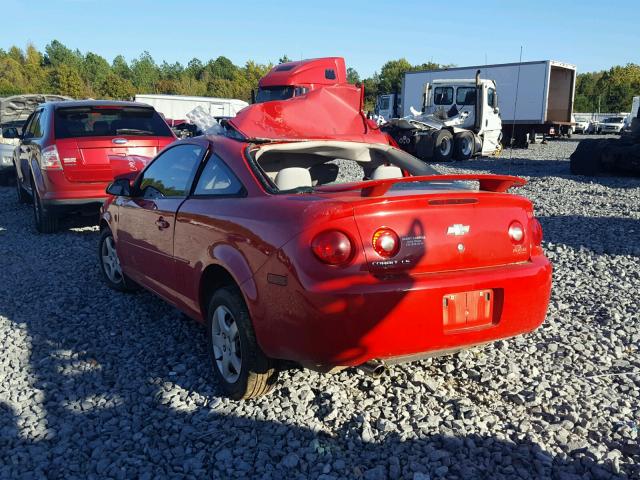 1G1AK15F867646235 - 2006 CHEVROLET COBALT LS RED photo 3