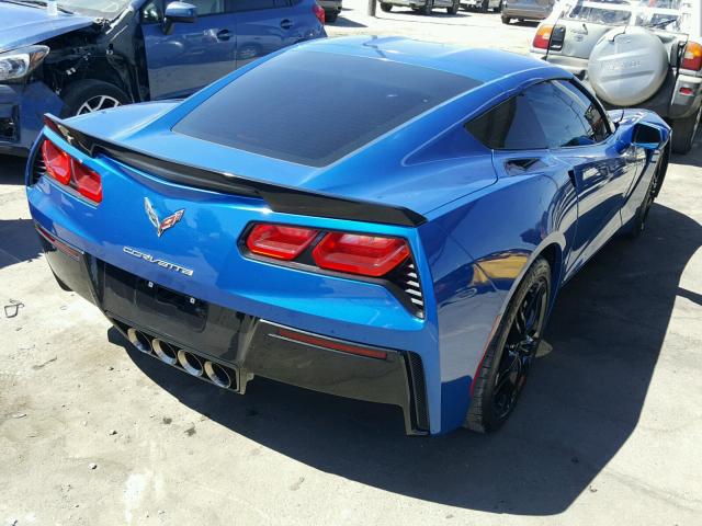 1G1YD2D71G5116601 - 2016 CHEVROLET CORVETTE S BLUE photo 4