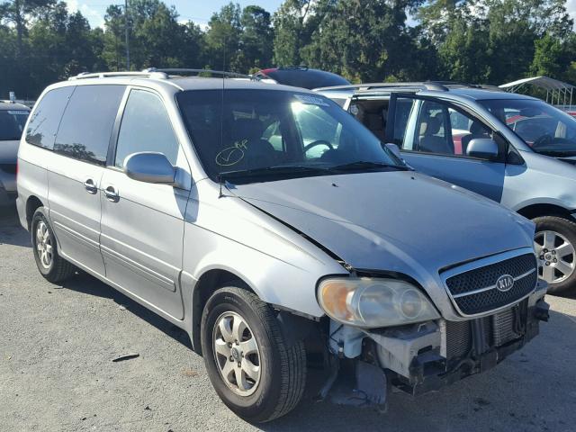 KNDUP131246506391 - 2004 KIA SEDONA EX SILVER photo 1