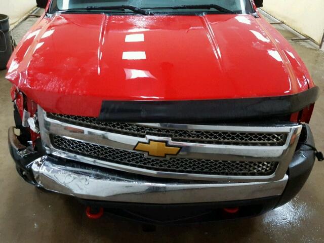 1GCEC14X88Z329921 - 2008 CHEVROLET SILVERADO RED photo 7